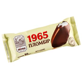 Морозиво "лімо 1965" Пломбір В Шоколадній Глазурі 80г