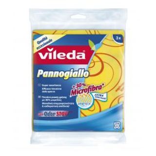 3 Panni Gialli Vileda Con Odorstop Microforato 470003932