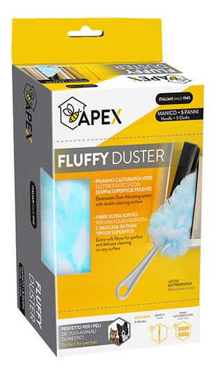 Piumino Fluffy Duster Con Manico + 5 Panni Mangiapolvere - 470005664