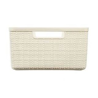 Cestino Rettangolare Jute M 12 Lt 28x36x15h In Materiale Riciclato Avorio 410006617