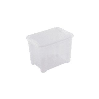 Contenitore Con Coperchio T-box S L38xp26.5xh28.5cm 18lt In Plastica Trasparente 410170874