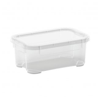 Contenitore Con Coperchio T-box Micro L17.5xp11.5xh7cm 1lt In Plastica Trasparente 410170837