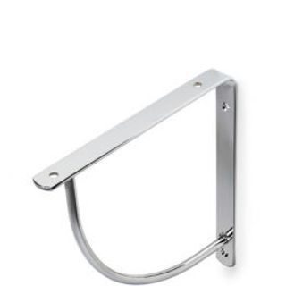 Reggimensola Belly In Ferro P20xh20cm Portata 20kg Cromo Lucido 410001186