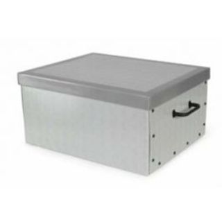 Baulotto Cartone Boston Grigio Spigato 50x40xh25 Cm 410006501