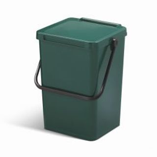 Pattumiera Minimax 10lt L23 P24 H30cm Chiusura A Bascula Verde In Plastica 410170817