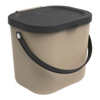 Bidone Biologico/selettivo 6l - Delinia -trendy Taupe - Plastica 410005888