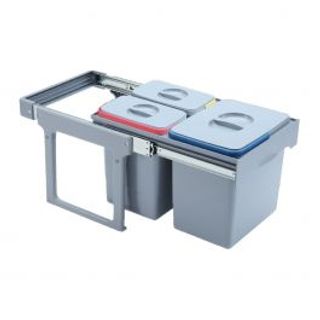 Pattumiera Estraibile X-light Per Differenziata 30lt L33.9 H33.2 P48.6cm In Plastica 410170808