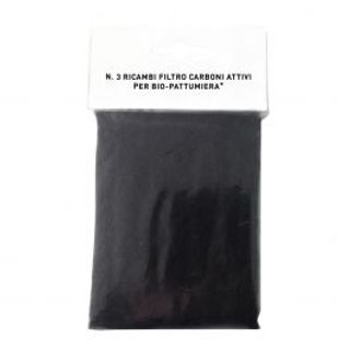 Set 3 Filtri Antiodore In Carbone Attivo Nero 410003748