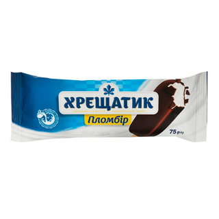 Морозиво "хрещатик" Пломбір В Глазурі 75г 15%
