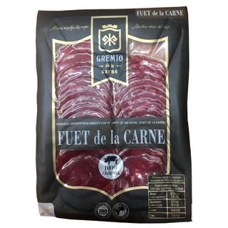 Ковбаса "fuet De La Carne" Сирокопчена В/с (нарізка) 75г Тм Gremio