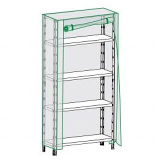 Custodia Per Scaffale L100xp40xh185cm In Plastica Trasparente 410005651