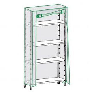 Custodia Per Scaffale L120xp40xh185cm In Plastica Trasparente 410005652