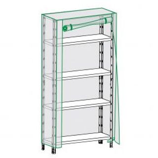 Custodia Per Scaffale L90xp40xh185cm In Plastica Trasparente 410005650