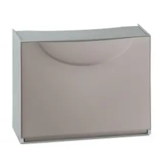 Scarpiera Harmony 3 Paia L51xp19xh39cm In Resina Colore Grigio E Tortora 440850055