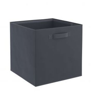 Cesta Spaceo Kub L31xp31xh31cm In Tessuto Colore Nero 440002004