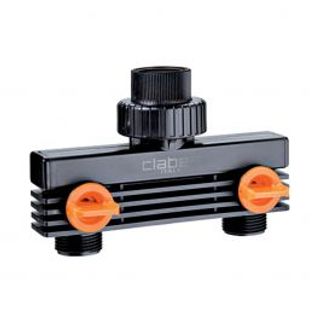 Attacco Al Rubinetto Diametro 3/4p Con Due Uscite Regolabili Filettate Diam 3/4p 500444361