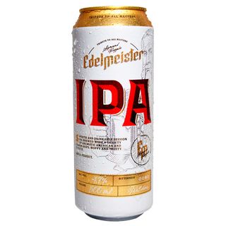 Пиво "edelmeister Ipa" Світле 0,5л 4,7% З/б