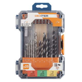 Set 25 Pezzi Dexter Punte + Bits Assorti - 400003406