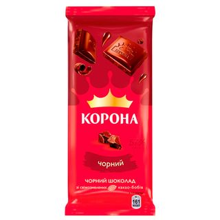 Шоколад "корона" Чорний 85г