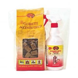 Kit 1 Pray Schiuma Brill 750ml+ 72 Accendifuoco 430921860