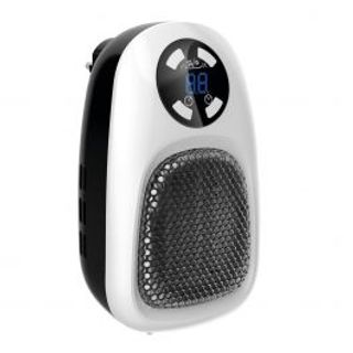 Termoventilatore Ceramico Plugy 500w, 2 Velocita' Display Lcd Timer 12 H -bianco E Nero 430004921