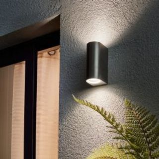 Applique Kofu Alluminio Grigio 15.2x9.3x6.9 Cm 2xgu10'=35w Ip44 420006338