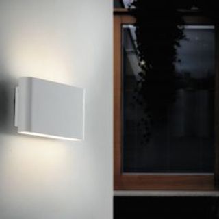 Applique Gamma Alluminio Bianco 17x9x4 Cm 2x5w 1080lm Luce Naturale Ip54 420006451