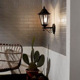 Applique Monza Ascendente Alluminio Nero 28.5x47 Cm E27'=100w Ip44 420005172