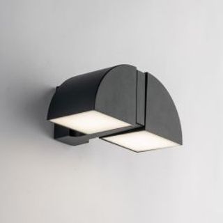 Applique Idem Alluminio Grigio 15,3x20,2x9cm Led 8w Luce Naturale Ip44 420007851