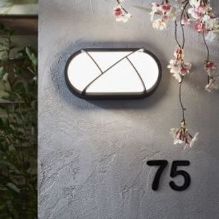 Applique Palmer Plastica Nero 24x9x9 Cm Led 12w Ip54 420004219