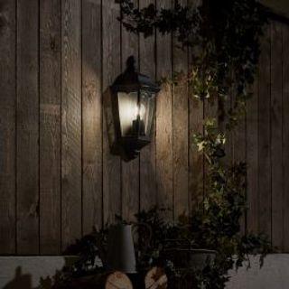 Applique Monza Alluminio Nero 12.5x43 Cm E27'=100w Ip44 420004217