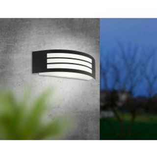 Applique Leiros Alluminio Nero 31x10 Cm E27'=40w Ip44 420006556