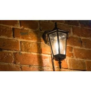 Applique Milano Discendente Alluminio Nero 37x21 Cm E27'=60w Ip44 420004571