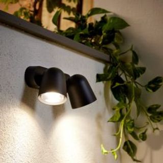 Applique Philly Alluminio Nero 26x12.8xh17 Cm 2xgu10'=25w Ip44 420007263