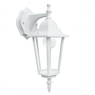 Applique Milano Discendente Alluminio Bianco 37x21 Cm E27'=60w Ip44 420004570