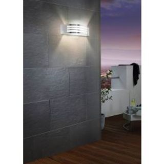 Applique Leiros Alluminio Grigio 31x10 Cm E27'=25w Ip44 420004664
