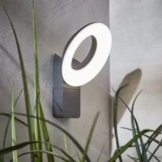 Applique Quito Alluminio Grigio 24x12.x12.5 Cm Led 16w Luce Naturale Ip54 420004245