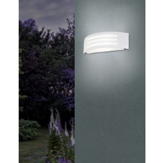 Applique Leiros Alluminio Bianco 31x10 Cm E27'=25w Ip44 420007973