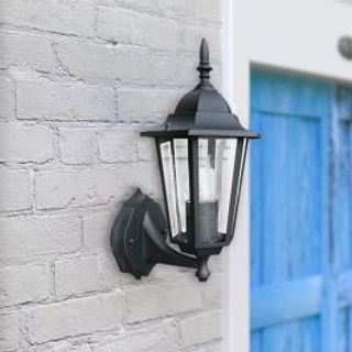 Applique Milano Ascendente Alluminio Nero 37x21 Cm E27'=60w Ip44 420005162