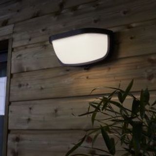 Applique Solare Foley Alluminio Nero 27x13x12.3cm Led 900lm Luce Naturale Ip44 420006865