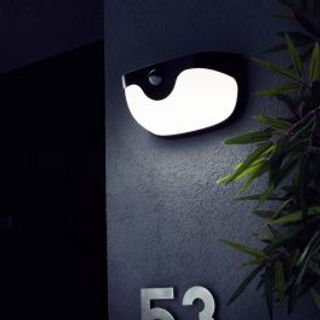 Applique Solare Plastica Nero 20x13.3x12 Cm Led 4.5w Luce Naturale Con Sensore Di Moviment 420006315