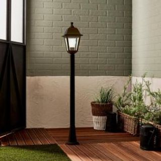 Lampione Sima Plastca Nero H105 Cm E27'=25w Ip44 420006341