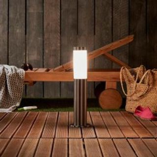 Lampione Bergen Acciaio Inox 45x11.8x11.8cm E27'=25w Ip44 420004513