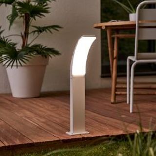 Lampioncino Lakko Alluminio Bianco 56cm Led Ip44 420007841