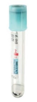 Пробірка Д/дослідження Коагуляції 2мл (блакитний) №100