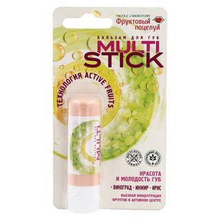 МУЛЬТИСТИК БАЛЬЗАМ ДЛЯ ГУБ ФРУКТОВЫЙ ПОЦЕЛУЙ 4.3г ИММУНОВИТ