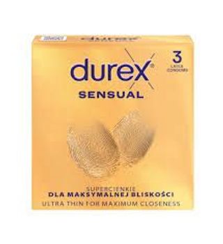 Durex Sensual Wyrób medyczny prezerwatywy 3 sztuki