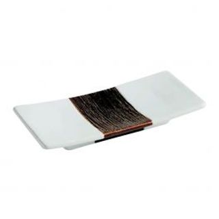 Porta Saponetta Da Appoggio Alexia Bianco Bronzo Ceramica 430004005