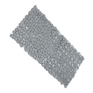 Tappeto Antiscivolo Vasca L71 P36 Cm Grigio Vinile Stones 430003350