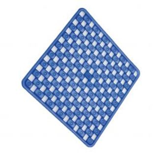 Pedana Antiscivolo Doccia L 50 P 50 Cm Celeste Trasparente Vinile 430003319